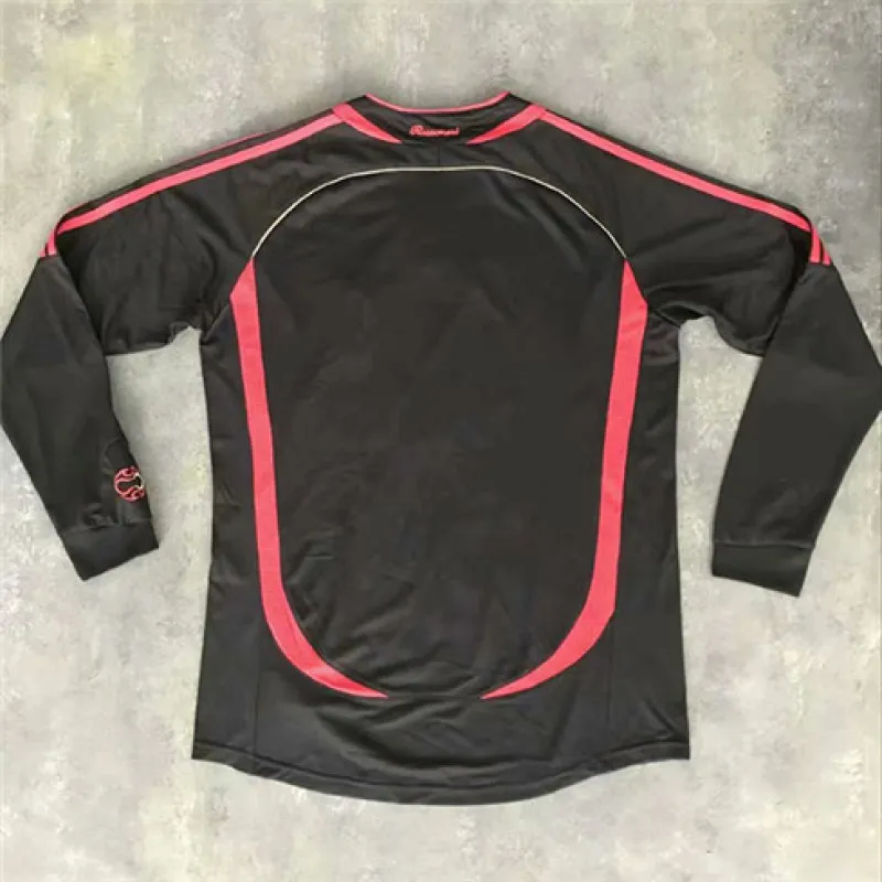 Maglia retro terza a maniche lunghe dell'AC Milan 2006 - Nera