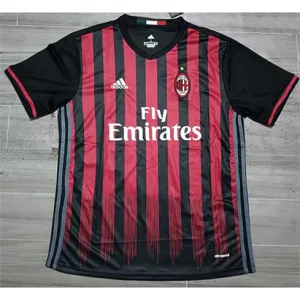 AC Milan 2016/17 Home Retro Fleece Jersey - Black