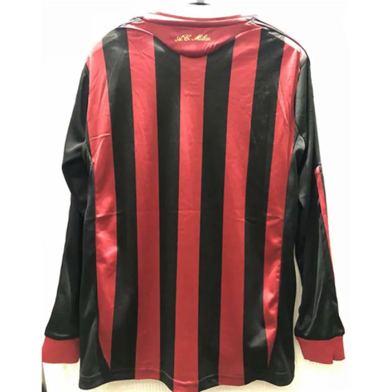 Maglia retro a maniche lunghe dell'AC Milan 2009 - Rossa