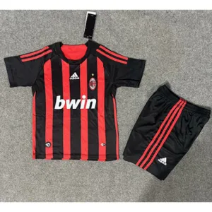 AC Milan 2008/09 Children's Home Retro Jersey - Red