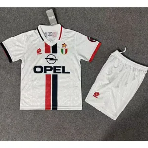 AC Milan 1996/97 Children's Away Retro Jersey - White