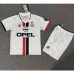 Maillot rétro d'extérieur pour enfants de l'AC Milan 1996/97 - Blanc