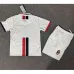 Maillot rétro d'extérieur pour enfants de l'AC Milan 1996/97 - Blanc