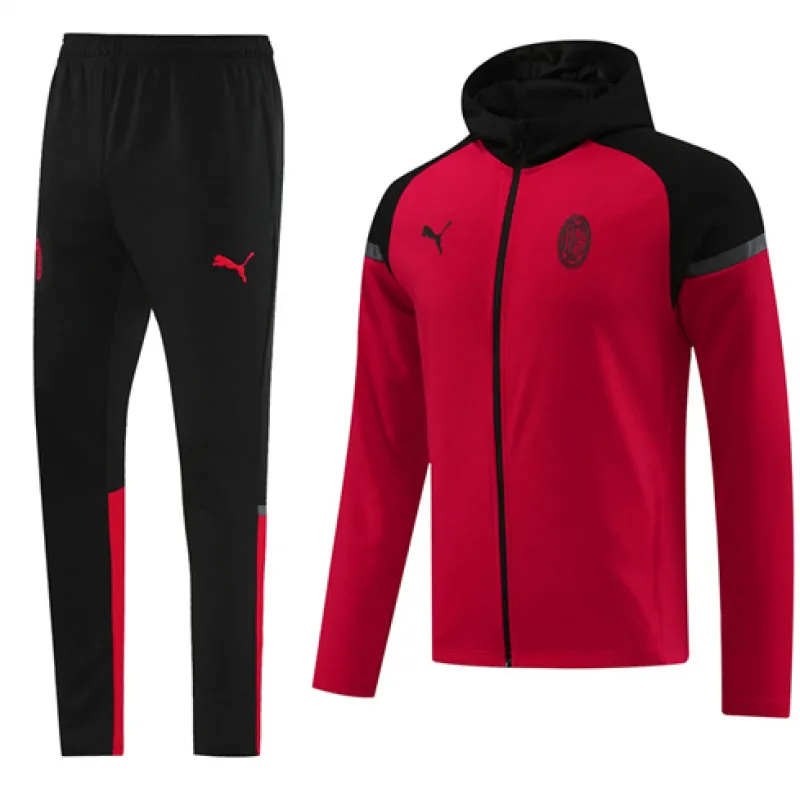 Vêtement de sport à capuche de l'AC Milan 2024/25 - Rouge