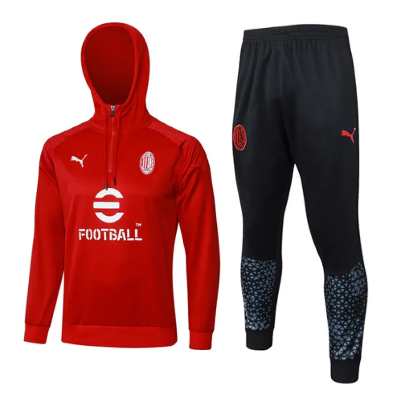 Prenda de deporte con capucha A del AC Milan 2024/25 - Roja
