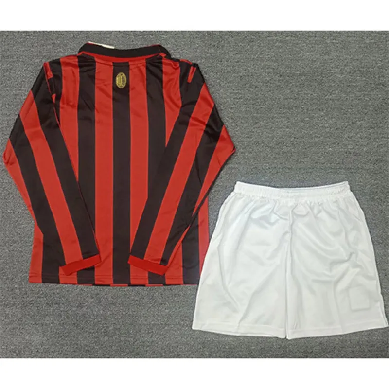 AC Milan 2024/25 children's home long - sleeved jersey - red