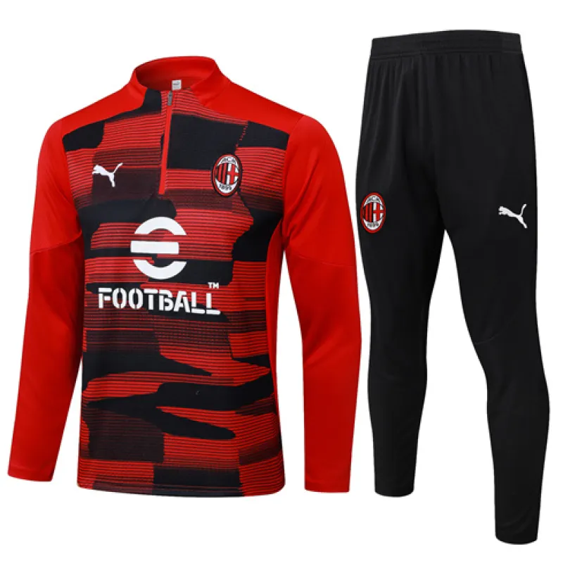 Vêtements de sport pour enfants d'AC Milan 2024/25 - rouge