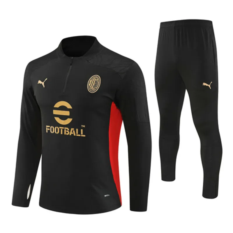 Ropa de deporte para niños de AC Milan 2024/25 - negra