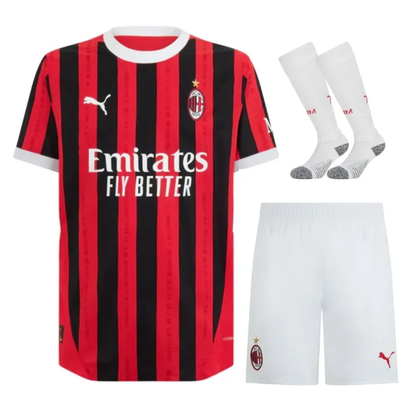 AC Milan 2024/25 Kit de maillot d'enfant domicile - Blanc