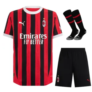 AC Milan 2024/25 Home Kids' Jersey Set - Black