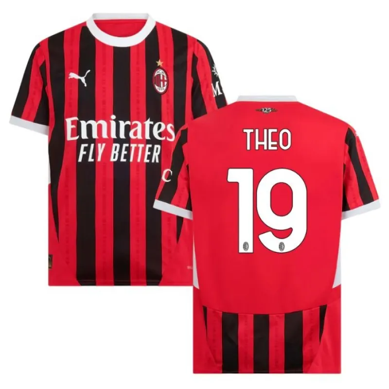 Theo's AC Milan 2024/25 Heimtrikot - Rot