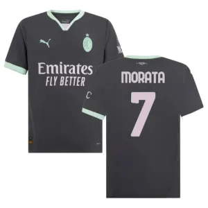 Morata's AC Milan 2024/25 Third Jersey - Charcoal Gray