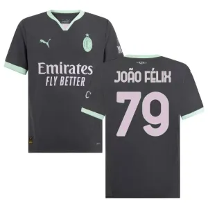 Joao Felix's 2024/25 Third Jersey - Charcoal Gray