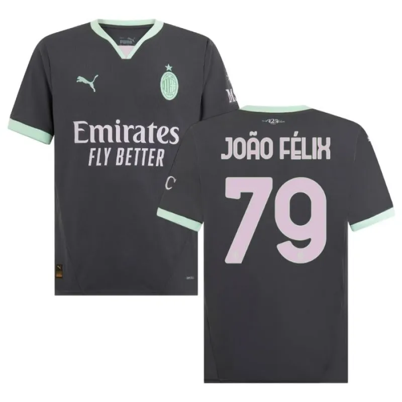 Joao Felix' 2024/25 Dritttrikot - Kohlegrau