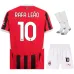 El conjunto de camiseta infantil del campo de AC Milan 2024/25 de Rafael Leao - Blanco