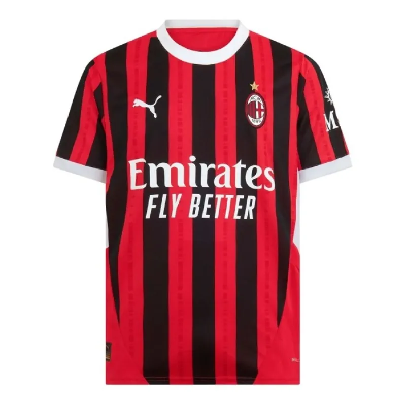 Rafael Leao's AC Milan 2024/25 Home Kids Jersey Set - Black