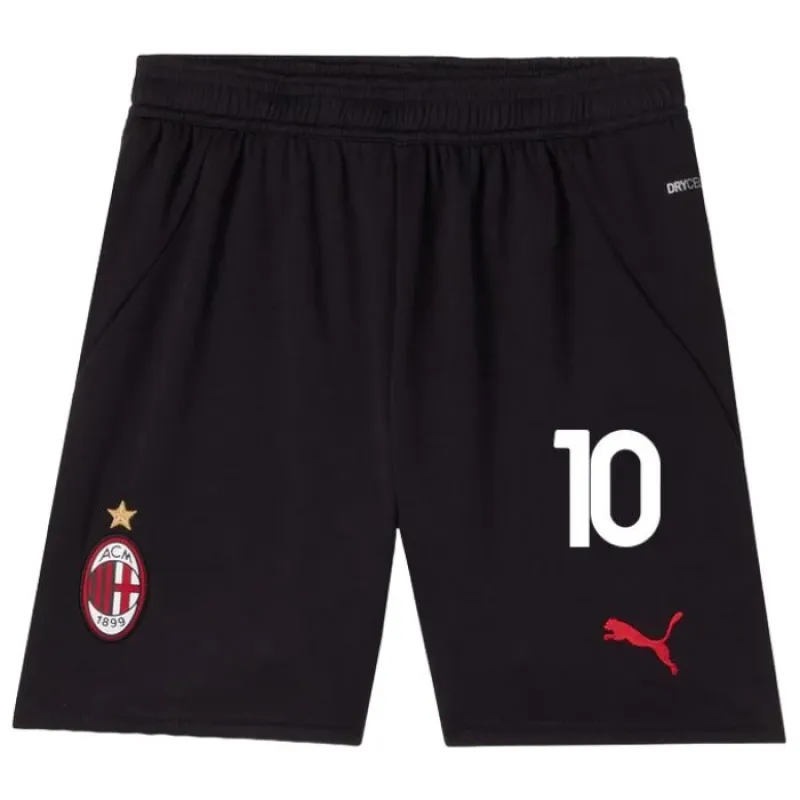 Rafael Leao's AC Milan 2024/25 Home Kids Jersey Set - Black