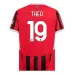 L'ensemble du maillot pour enfants du domicile de l'AC Milan 2024/25 de Theo - Noir