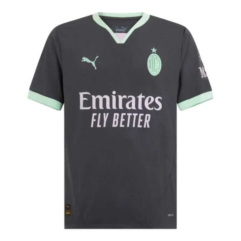 Rafael Leaos AC Milan 2024/25 Drittes Kinder - Jersey - Set - Anthrazitgrau