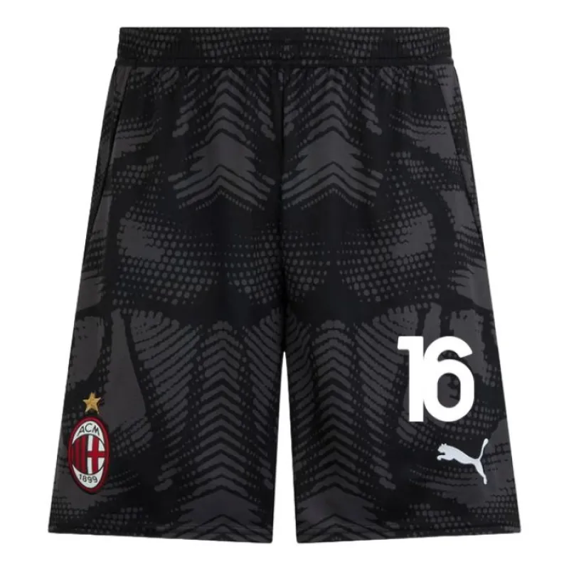Le maillot de gardien du domicile de l'AC Milan 2024/25 pour enfants de M. Maignan - Noir