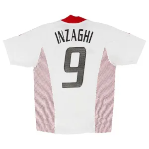 Filippo Inzaghi AC Milan 2002/03 Retro Away Jersey - White