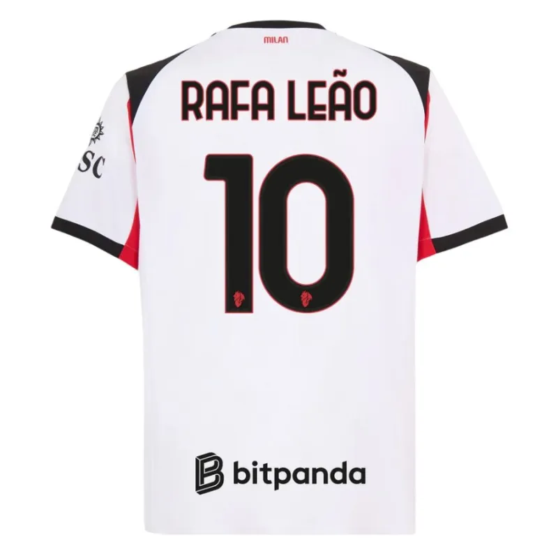 AC Milan Rafa Leão 2025/26 Away Jersey - White