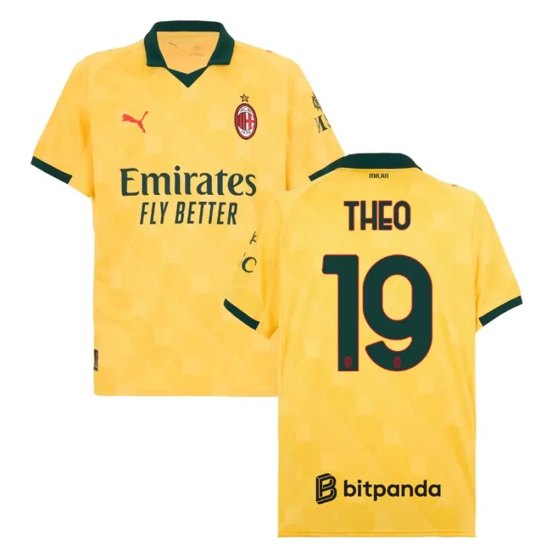 AC Milan THEO 2025/26 Drittes Trikot - Gelb