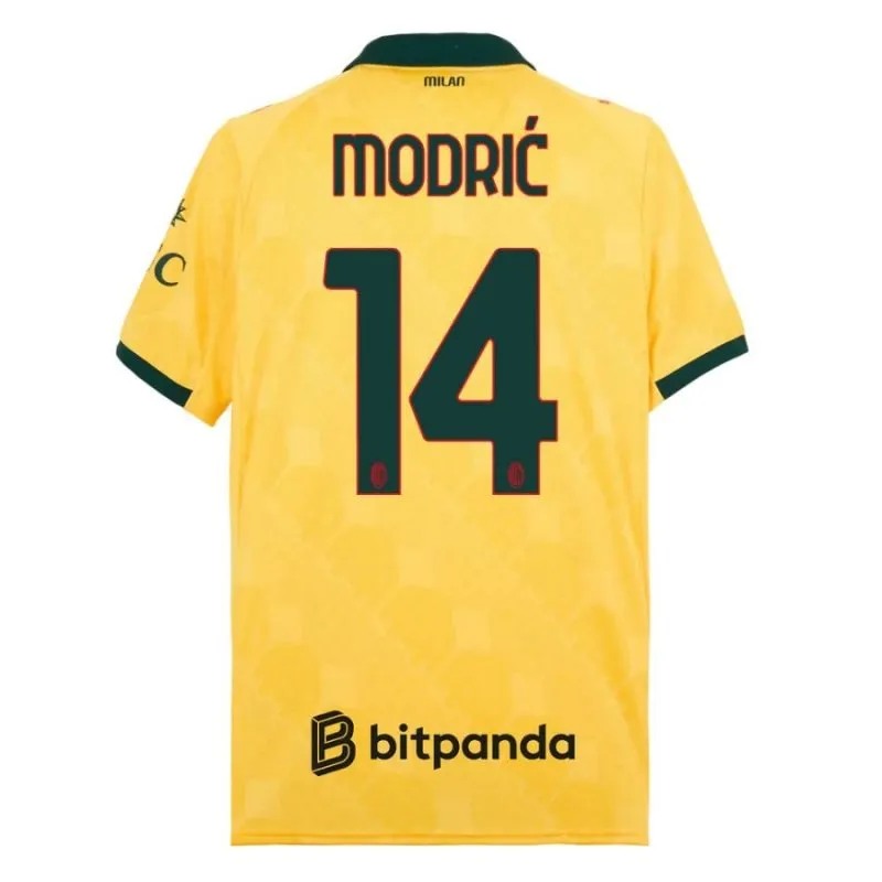 AC Milan MODRIC 2025/26 Third Jersey - Yellow