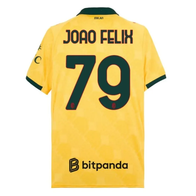 AC Milan JOAO·FELIX 2025/26 Drittes Kinder-Trikot-Set - Gelb