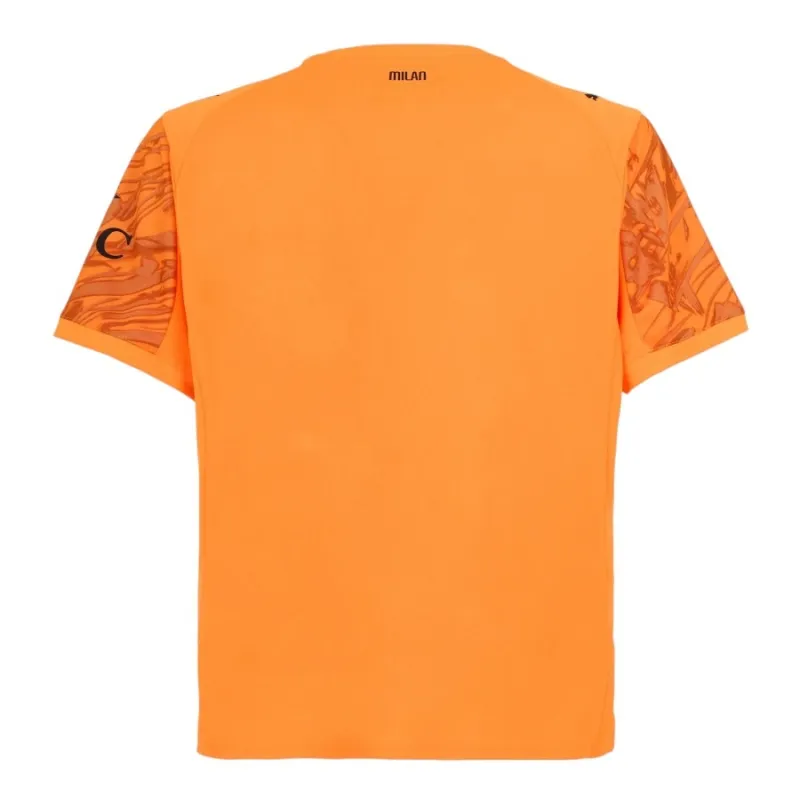 AC Milan 2025/26 Away Kids' Goalkeeper Jersey + Shorts - Orange