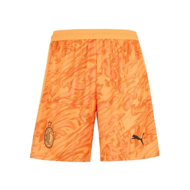 AC Milan 2025/26 Away Kids' Goalkeeper Jersey + Shorts - Orange