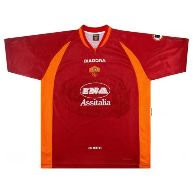 AS Roma 1997/98 Retro Home Jersey - Red