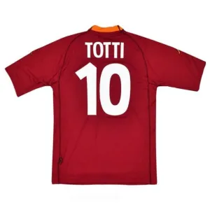AS Roma TOTTI 2000/01 Retro Home Jersey - Red