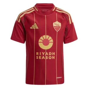 AS Roma 2024/25 kids' home jersey - Burgundy red