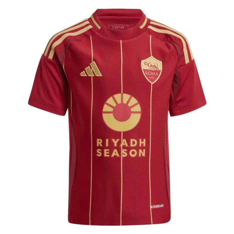 AS Roma 2024/25 kids' home jersey - Burgundy red
