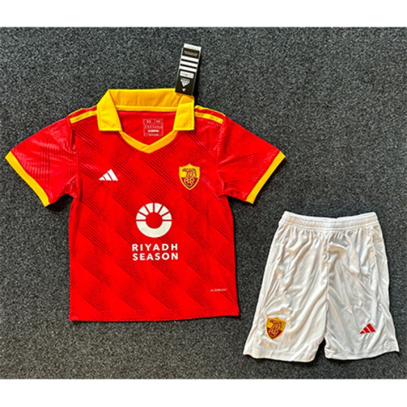 AS Roma 2024/25 kids' home jersey - red