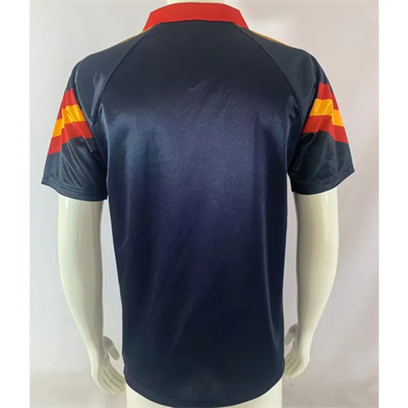 Maillot rétro troisième d'AS Roma 1991/92 - Bleu