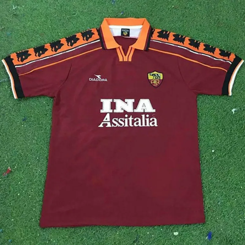 AS Roma 1998/99 Home Retro Jersey - Red