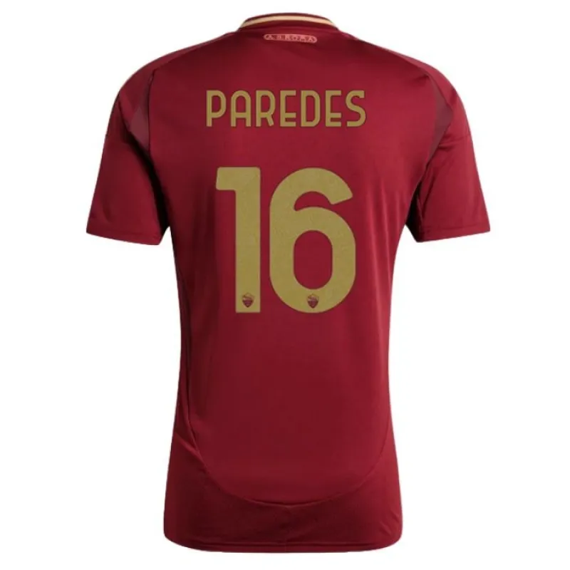 Paredes AS Roma 2024/25 Home Kids Jersey Set - Wine Red