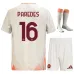 Paredes AS Roma 2024/25 Away Kids Jersey Set - White