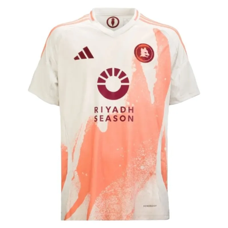 El Shaarawy AS Roma 2024/25 Away Kids Jersey Set - White