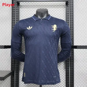 AS Roma 2024/25 Third Long - Sleeve Jersey - Players - Blue