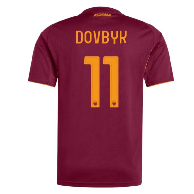 Maillot domicile de DOVBYK pour l'AS Roma 2025/26 - Bourgogne