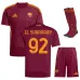 AS Roma EL SHAARAWY 2025/26 Home Kids' Jersey Set - Burgundy
