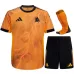 AS Roma 2025/26 Away Kids' Kit Set - Orange