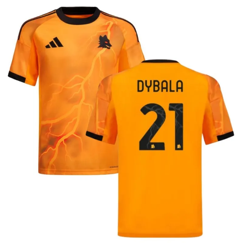 AS Roma DYBALA 2025/26 Away Jersey - Orange