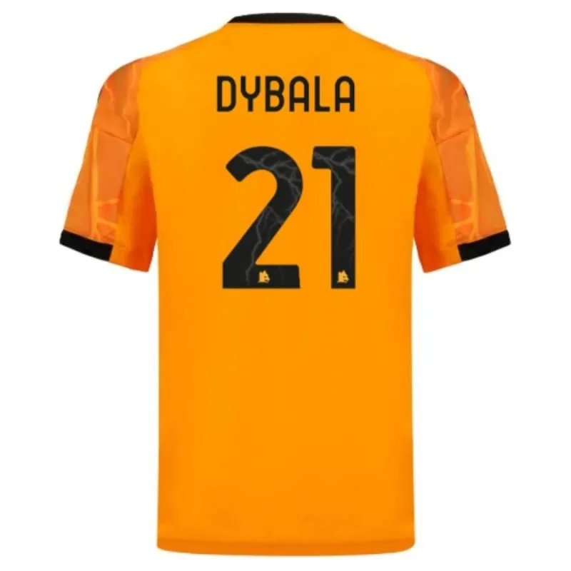 AS Roma DYBALA 2025/26 Away Kids Kit - Orange