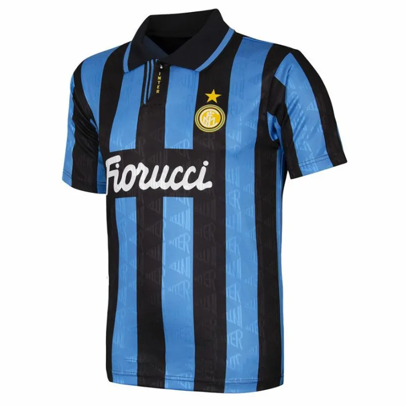 Inter Mailand 1993/94 Retro-Heimtrikot - Blau/Schwarz