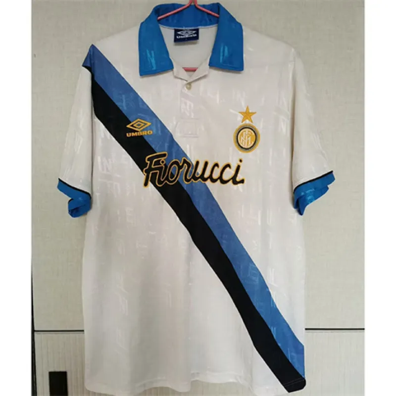 Inter Milan 1994/95 retro Auswärtstri kit - weiß