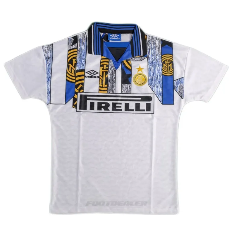 Inter Milan 1995/96 Maillot extérieur rétro - Blanc